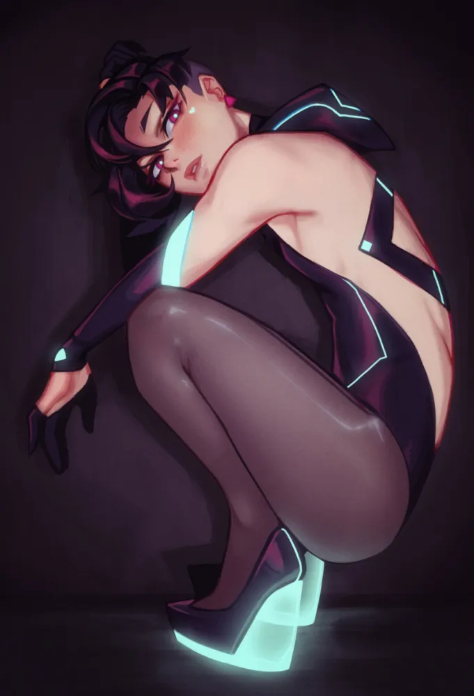 Anime art by QTori. trap, trap art, trap ero