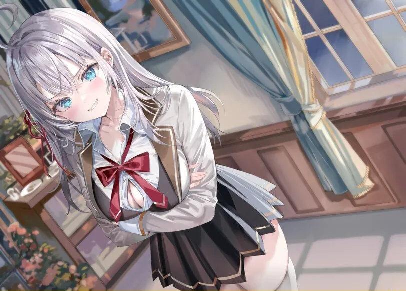 Alisa Mikhailovna Kujou (tokidoki bosotto roshia-go de dereru tonari no arya-san) by Momoko. Alisa Mikhailovna Kujou, Anime, momopoco, official art, tokidoki bosotto roshia-go de dereru tonari no arya-san