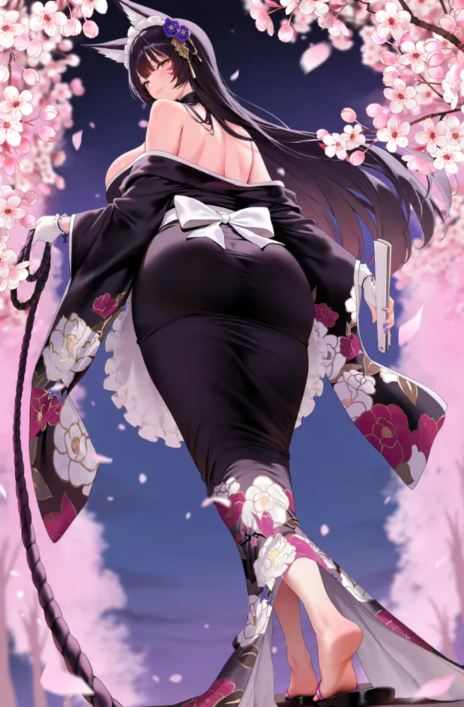 Musashi (Azur Lane) by kiek qaq. Animal Ears, Anime Ears, Azur Lane, fox girl, foxgirl, Musashi