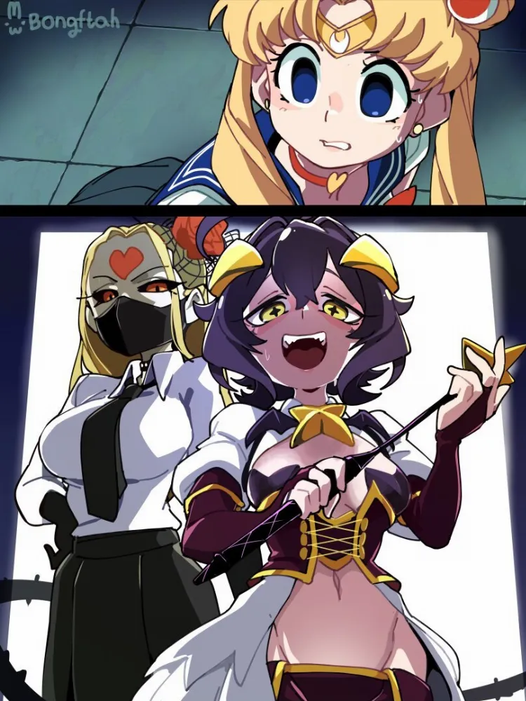 Hiiragi Utena, Kaijin Hime Do-s, Sailor Moon by BongF. Anime, bishoujo senshi sailor moon, Hiiragi Utena, Kaijin Hime Do-s, mahou shoujo ni akogarete, onepunchman, Sailor Moon, sailormoonredraw