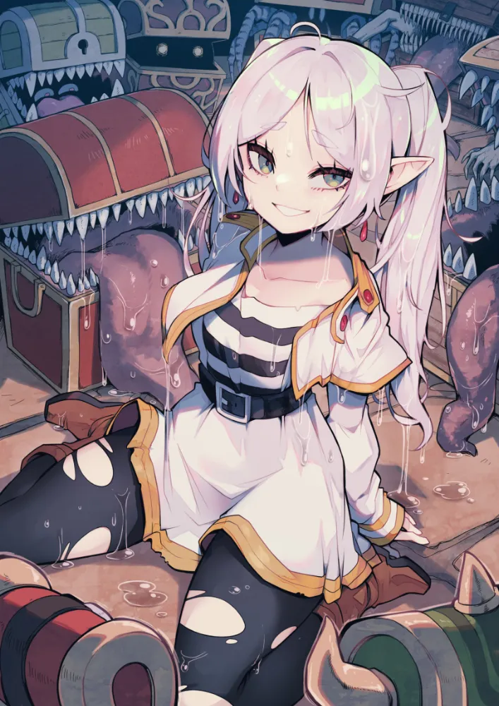 Frieren (sousou no frieren) by parororo. Anime, elf, elf girl, elfgirl, fantasy, Frieren, sousou no frieren