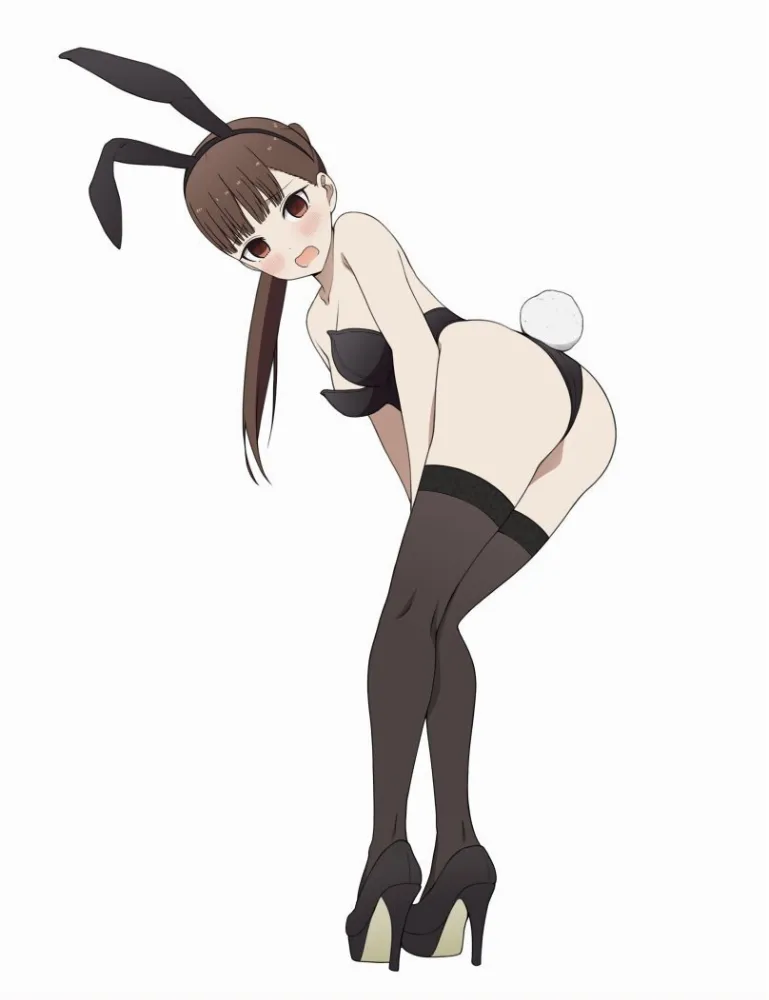Iino Miko (kaguya-sama wa kokurasetai ~tensai-tachi no renai zunousen~) by Coro Fae. Animal Ears, Anime, Anime Ears, Anime Ero, bunny girl, bunnygirl, Bunnysuit, high heels, Iino Miko, kaguya-sama wa kokurasetai ~tensai-tachi no renai zunousen~, oshiri, stockings