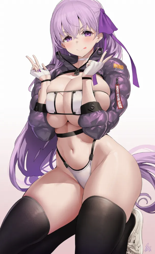 BB (fate) by Uo Denim. Anime, Anime Ero, Anime Ero Ass, Anime Ero Swim, BB, bikini, fate, fate extra, fate/extra ccc, Kyonyuu, school girl, swimsuit