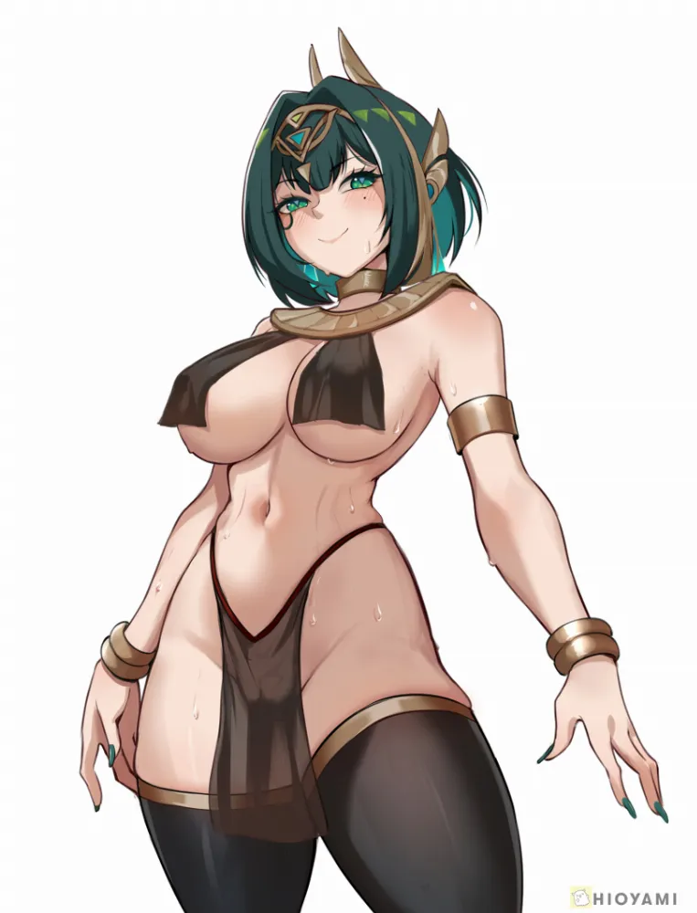 Nefer (Genshin Impact) by Hioyami. game art, Genshin Impact, Genshin Impact Ero, Nefer