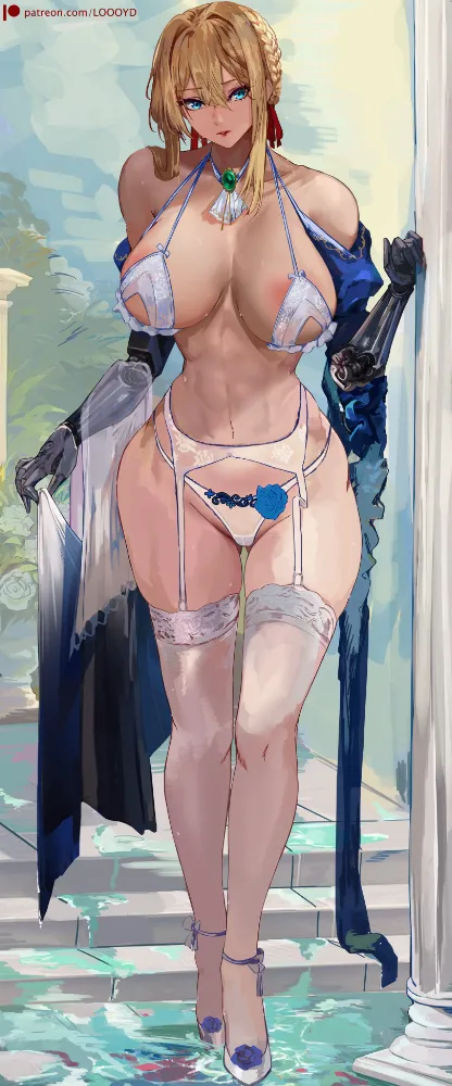 Violet Evergarden by loooyd. Anime, Anime Ero, Anime Ero Pantsu, character, Kyonyuu, Oppai, Violet Evergarden