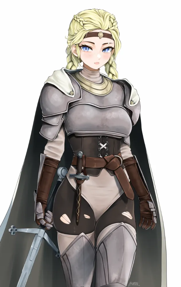 Warrior girl by chaesu. Anime Art, anime style, warrior girl
