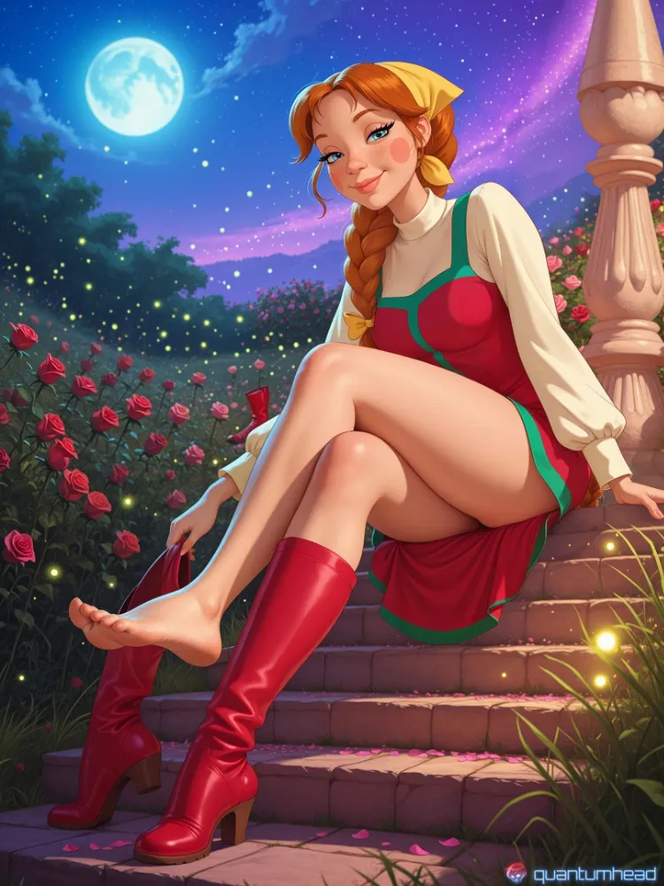 AI anime art by QuantumHeadAI. AI, cartoon, neuralart, Three Heroes