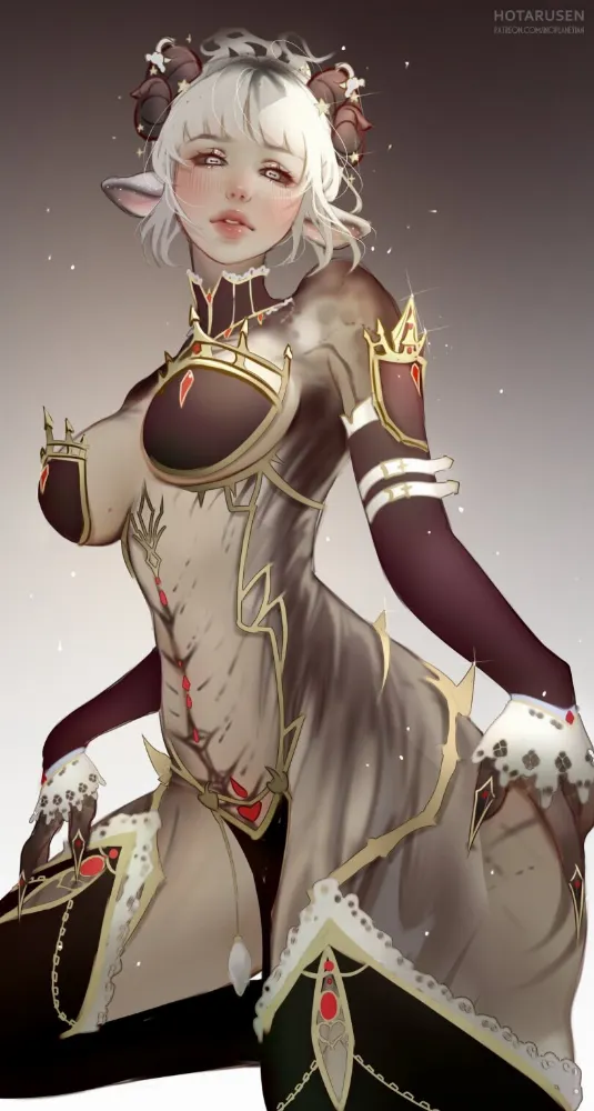 Goat girl by Hotaru Sen. goat girl, hotarusen, monster girl