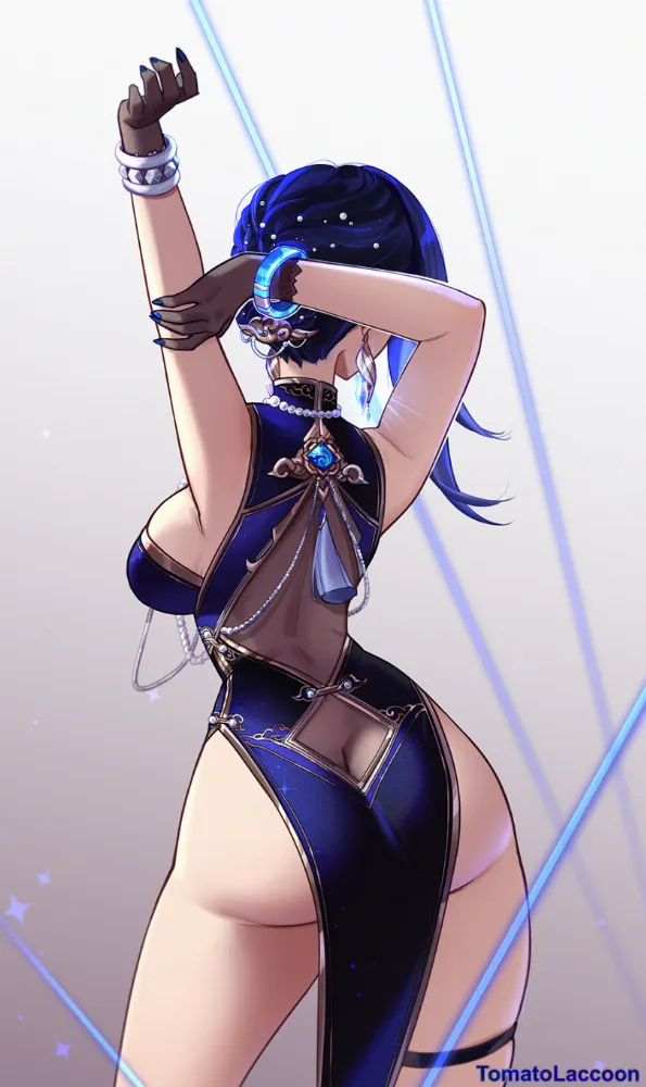 Yelan (Genshin Impact) by TomatoLaccoon. game art, Genshin Impact, Genshin Impact Ero, Yelan