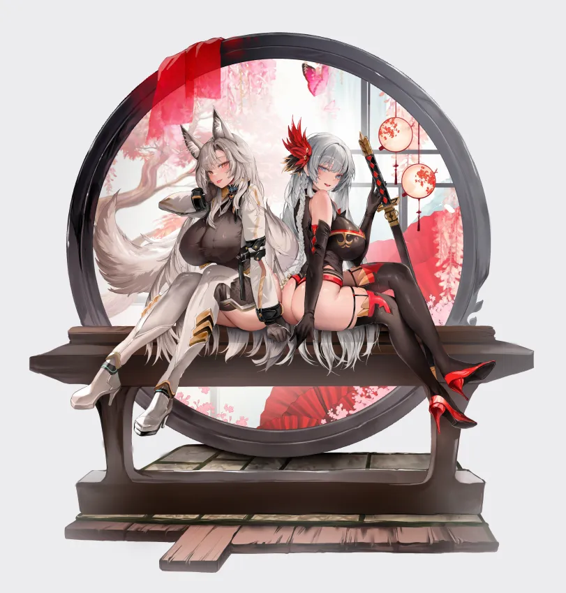 Cat girl &#038; warrior girl by painteen. Animal Ears, Anime, Anime Ears, Anime Ero, Anime Ero Ass, AO, cat girl, catgirl, Kitsunemimi, neko, warrior girl