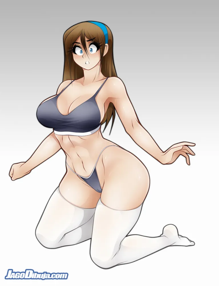 Anime art (living with hipstergirl and gamergirl) by JaGoArt. jago, living with hipstergirl and gamergirl, sport girl