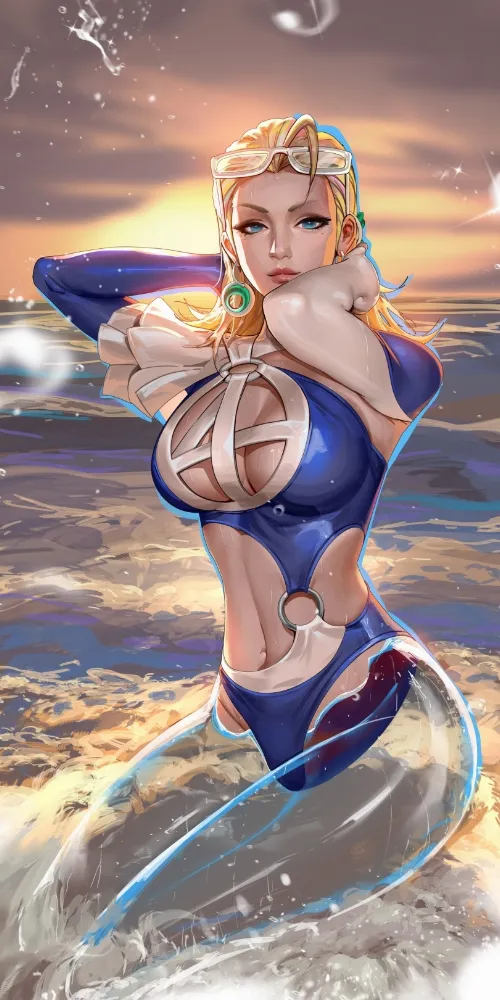 Susan Storm (marvel rivals) by Liang Xing. liang-xing, Marvel, Marvel Ero, marvel games, marvel rivals, Susan Storm, swimsuit