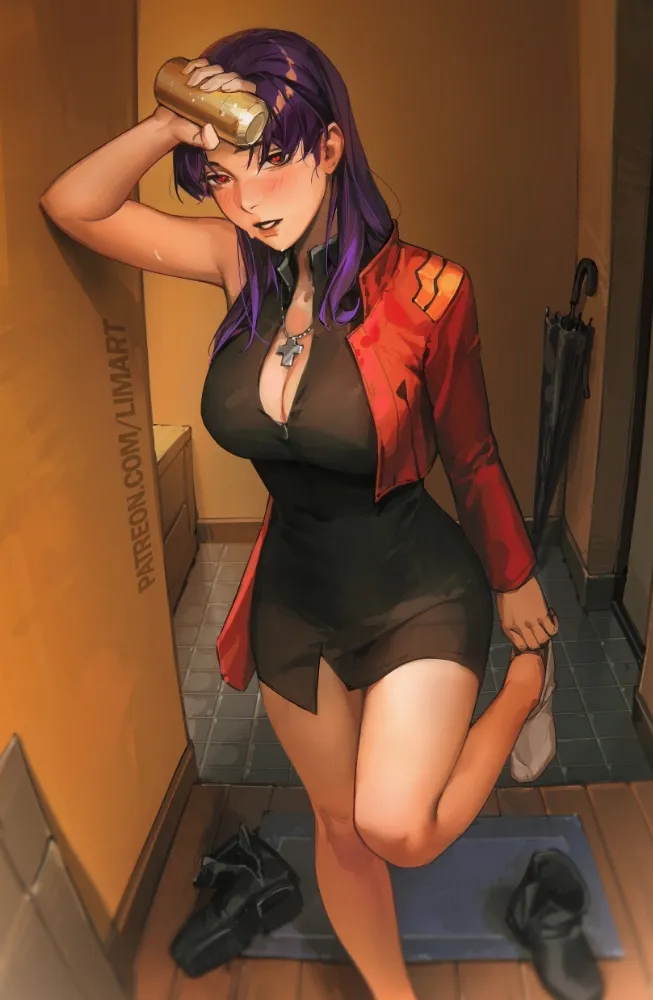 Katsuragi Misato (Evangelion) by limart. Anime, Anime Ero, anime oldschool, Evangelion, Katsuragi Misato