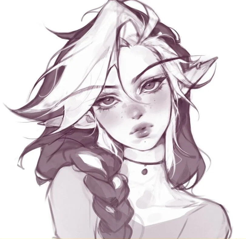 Elf girl by SASHA KHMEL. elf, elf girl, elfgirl, fantasy, Fantasy race