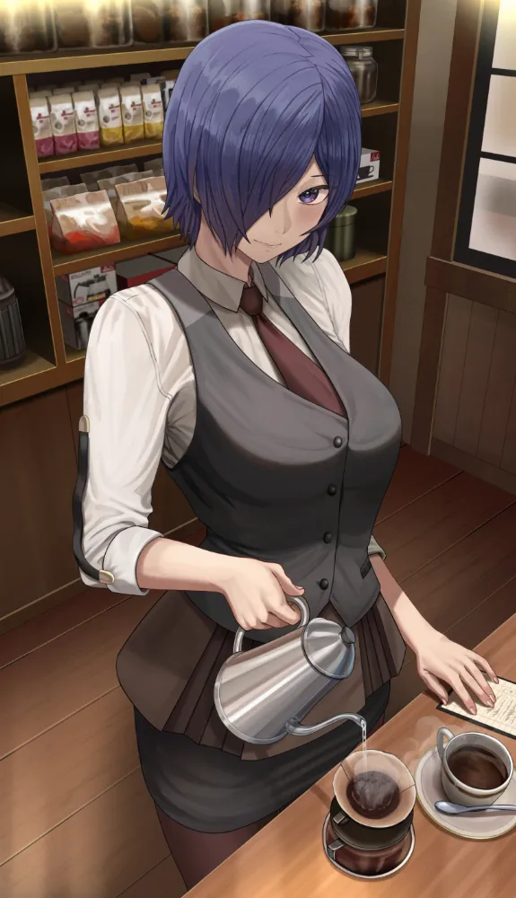 Kirishima Touka (tokyo ghoul) by silvertsuki. Anime, Kirishima Touka, tokyo ghoul
