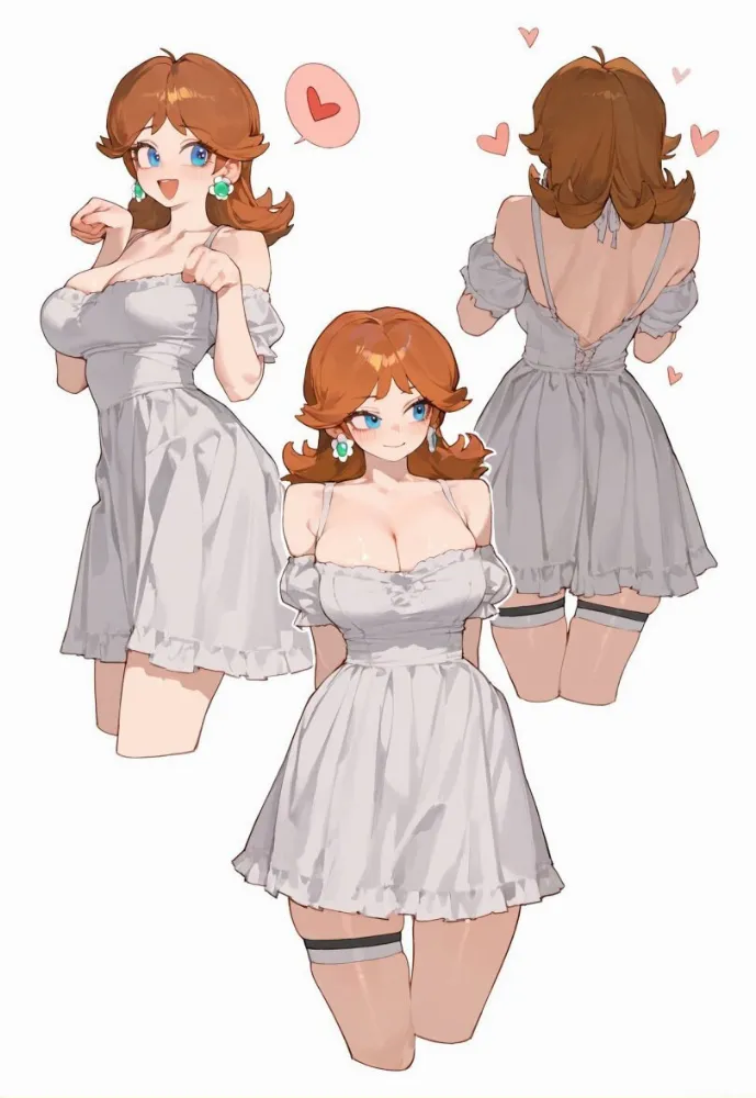 AI Princess Daisy by eatsleep1111. AI, Anime Art, anime style, mario series, neuralart, nurse, nurse girl, Princess Daisy, super mario 3d world