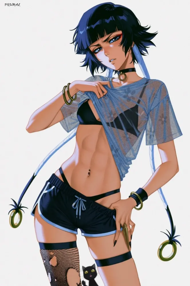 Soi Fon (bleach) by PRIxMAL. Anime, Anime Ero, anime piped running shorts, bleach, Soi Fon