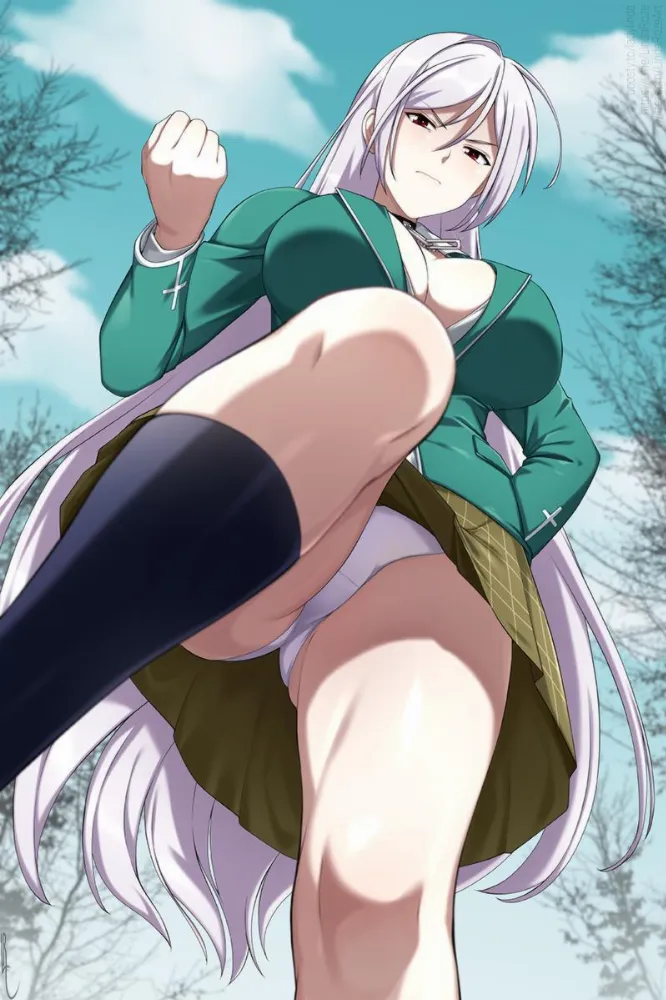 Moka Akashiya (rosario + vampire) by lindaroze. Anime, Anime Ero, Anime Ero Pantsu, Moka Akashiya, rosario + vampire, school girl