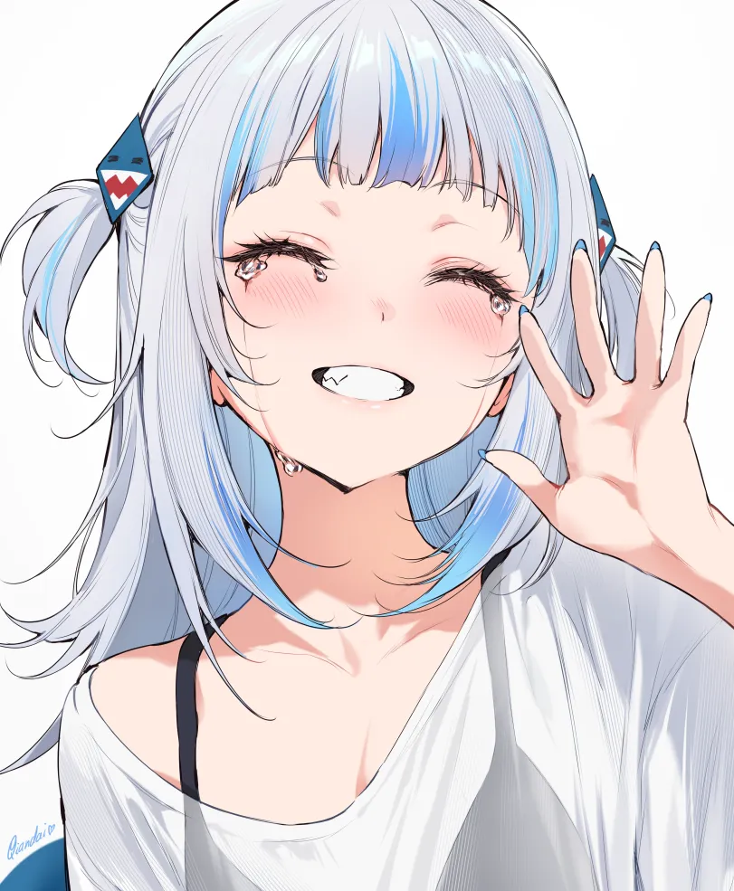 Gawr Gura (virtual youtuber) by qiandaiyiyu. Gawr Gura, hololive, virtual youtuber, vtuber