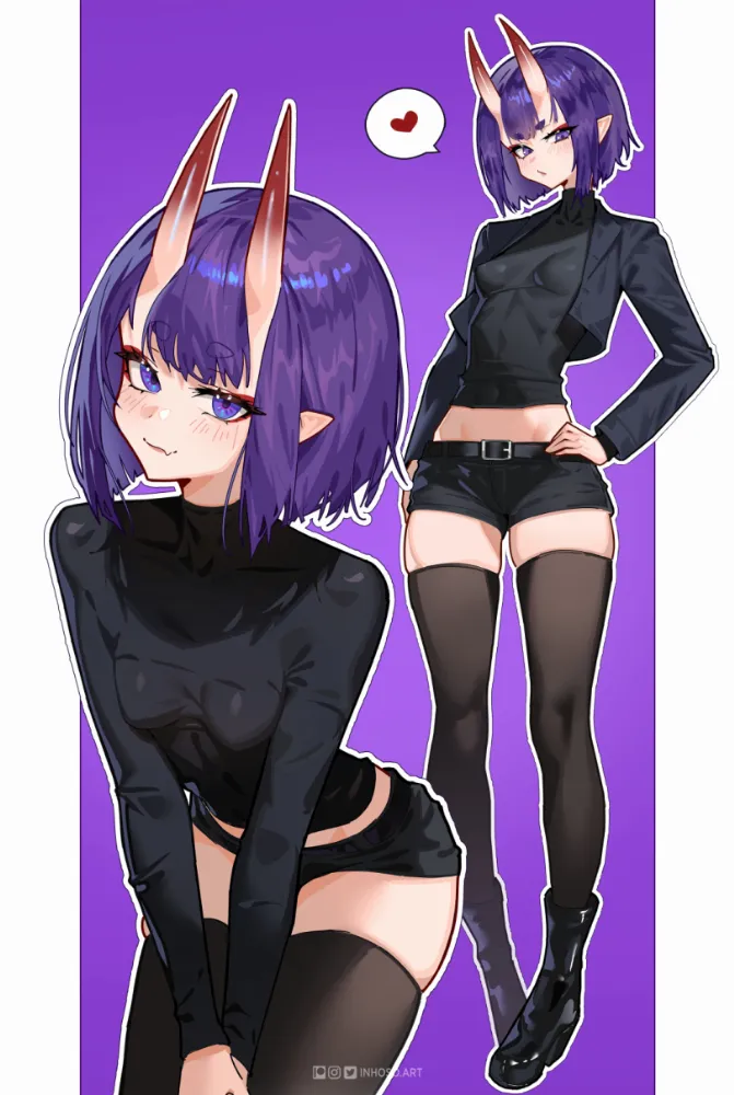 Shuten Douji (fate) by inhoso. Anime, Demon Girl, devil girl, fate, fate grand order, monster girl, Shuten Douji