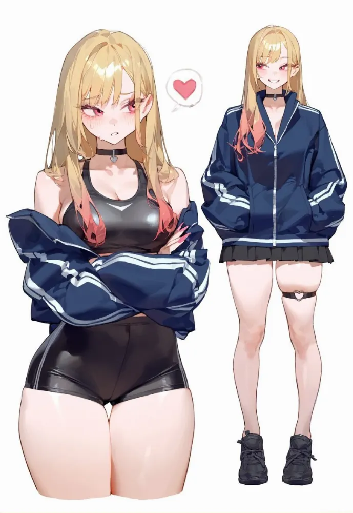 AI Marin Kitagawa (Sono Bisque Doll wa Koi wo Suru) by eatsleep1111. AI, Anime, Marin Kitagawa, neuralart, Sono Bisque Doll wa Koi wo Suru