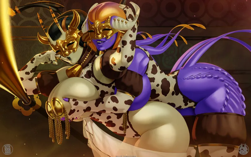 Monster girl by TheMaestroNoob. huge breasts, monster girl