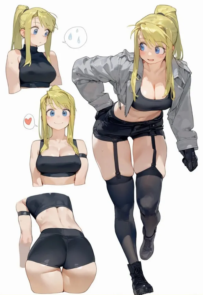 AI Winry Rockbell (fullmetal alchemist) by eatsleep1111. AI, Anime, Anime Ero, Anime Ero Oppai, fullmetal alchemist, neuralart, sport, sport girl, Winry Rockbell