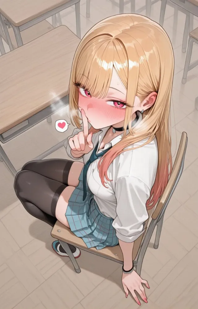 Kitagawa Marin (Sono Bisque Doll wa Koi wo Suru) by eatsleep1111. Anime, Kitagawa Marin, school girl, Sono Bisque Doll wa Koi wo Suru