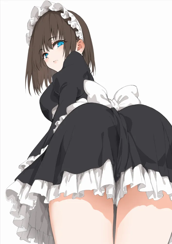 Rurikawa Tsubaki (maid kyouiku botsuraku kizoku rurikawa tsubaki) by kyokucho. Anime, Anime Ero, housemaid, Kyonyuu, maid, maid kyouiku botsuraku kizoku rurikawa tsubaki, Oppai, oshiri, Rurikawa Tsubaki, see through