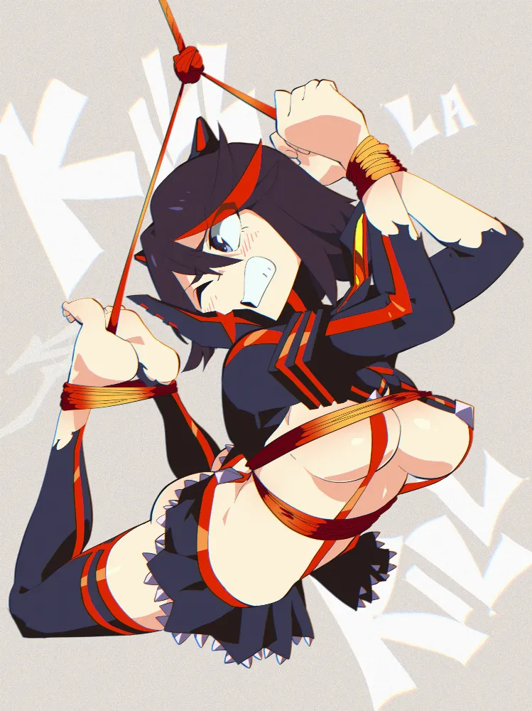 Matoi Ryuuko (kill la kill) by Aetherion. aetherionart, Anime, Anime Ero, Anime Ero BDSM, kill la kill, Matoi Ryuuko, Oppai