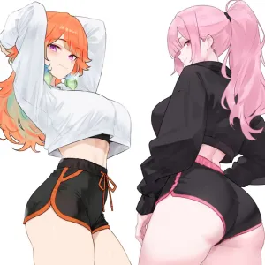 Preview of art: Takanashi Kiara, Mori Calliope (virtual youtuber) by Bluefield