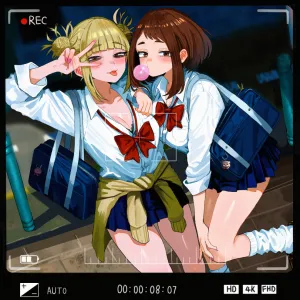 Preview of art: Toga Himiko, Ochako Uraraka (Boku no Hero Academia) by zd