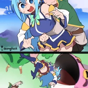 Preview of art: Kazuma Satou, Aqua (konosuba) by BongF