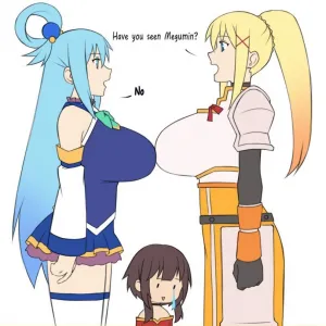 Preview of art: Darkness, Megumin, Aqua (konosuba) by lindaroze