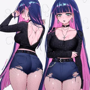 Preview of art: Stocking (panty & stocking with garterbelt) by qiandaiyiyu