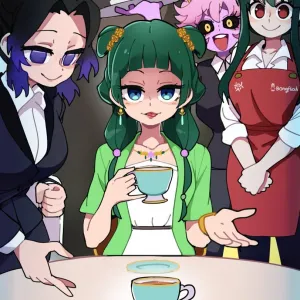 Preview of art: Maomao, Shinobu Kochou, Mina Ashido, Yor Forger by BongF