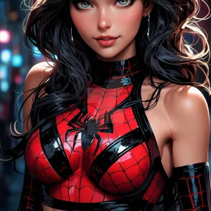 Preview of art: AI spider girl by WizTek