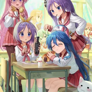 Preview of art: Hiiragi Kagami, Hiiragi Tsukasa, Iwasaki Minami, Izumi Konata, Kobayakawa Yutaka, Kogami Akira, Kuroi Nanako, Takara Miyuki (lucky star) by silvertsuki