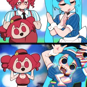 Preview of art: Kasane Teto, Hatsune Miku by BongF