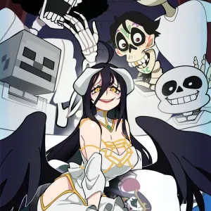 Preview of art: Albedo, Brook, Floor Guardian, Jack Skellington, Sans (minecraft) by BongF