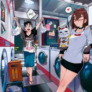 Preview of art: Ayase Momo, Takakura Ken, Turbo Granny (dandadan) by cesar art456
