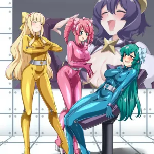 Preview of art: Hanabishi Haruka, Magia Baiser, Minakami Sayo, Tenkawa Kaoruko (mahou shoujo ni akogarete) by lindaroze