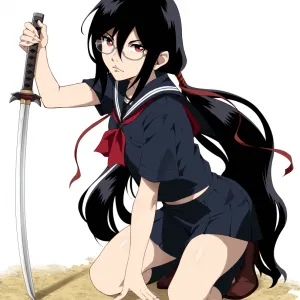 Preview of art: Kisaragi Saya (blood c) by StayAlivePlz