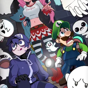 Preview of art: Carrie Krueger, Luigi, Napstablook, Perona, Usterka by BongF