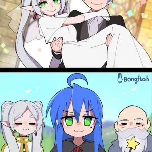 Preview of art: Bride, Frieren, Himmel, Izumi Konata by BongF