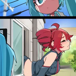 Preview of art: Kasane Teto, Hatsune Miku by BongF