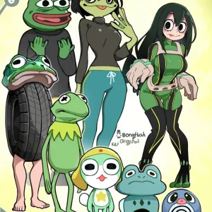 Preview of art: Froggit, Kermit The Frog, Pepe, Poliwag, Sgt. Frog, Tsuyu Asui by BongF