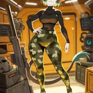 Preview of art: AI cat girl by generatornaya