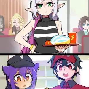 Preview of art: Elma, Frieren, Maou Sadao, Shibazaki Yousuke by BongF