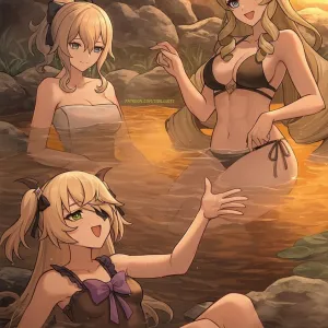 Preview of art: AI Fischl, Jean, Navia (Genshin Impact) by Sidillusts